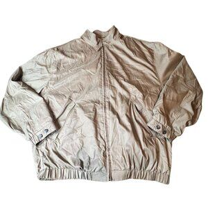 Bobby Jones Mens XL Outerwear Jacket  Polyester/Nylon  Tan/Checkered